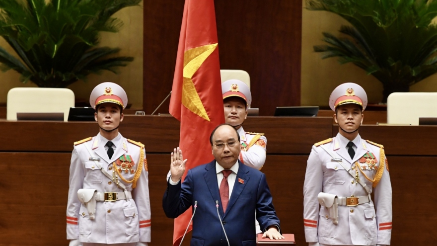 Điện mừng lãnh đạo cấp cao Việt Nam được bầu lại tại Kỳ họp thứ nhất, Quốc hội khóa XV